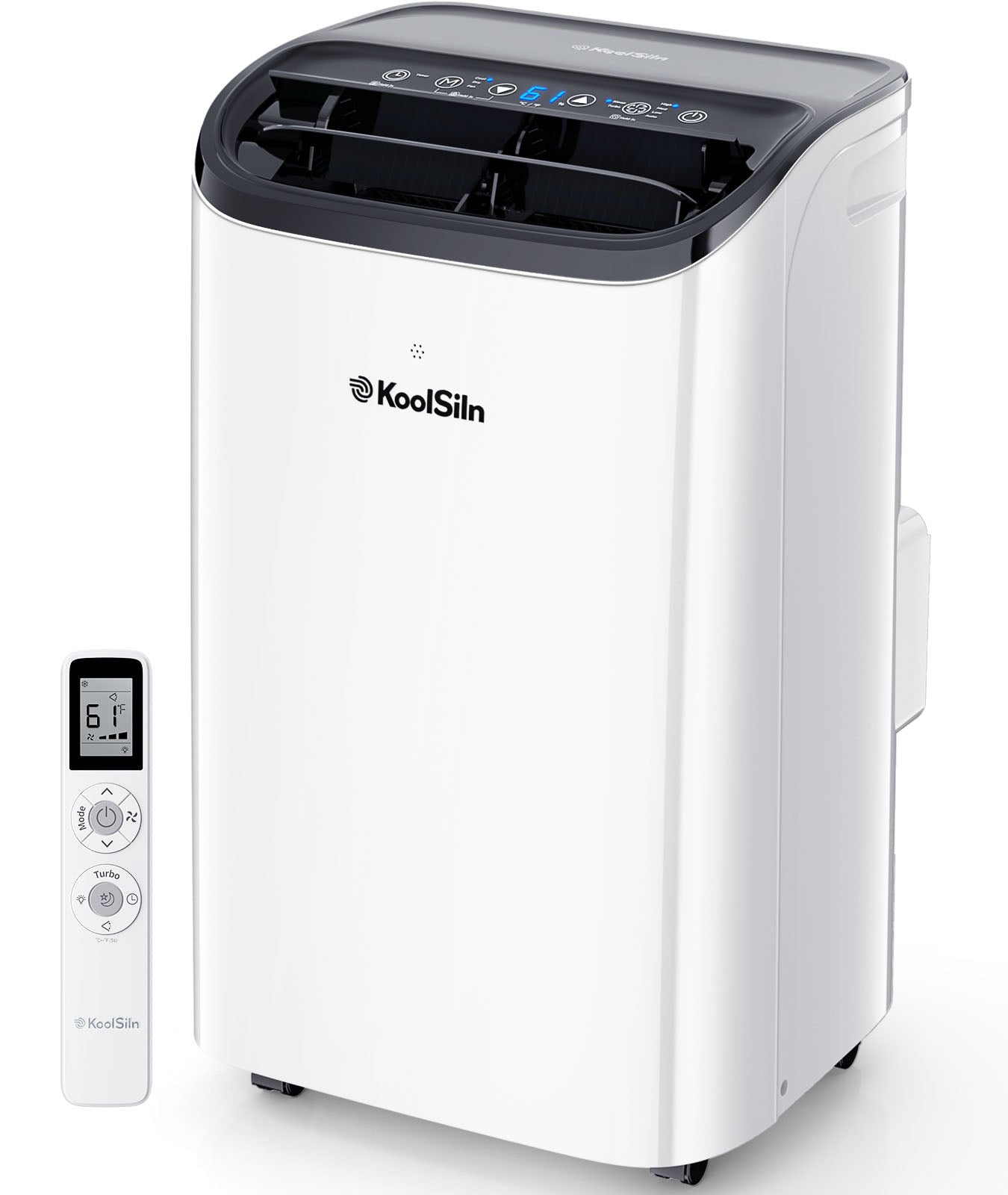 14,000 BTU Portable Air Conditioner Cools Up to 700 Sq.Ft - Auto-Evaporation Low Noise Portable AC Unit with Remote Control Fits for Large Room, Office, Garage