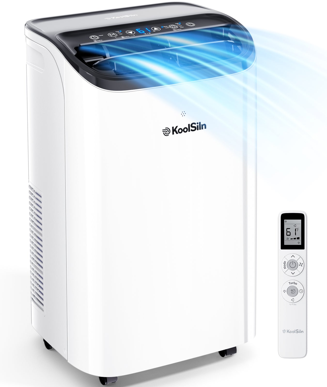 14,000 BTU Portable Air Conditioner Cools Up to 700 Sq.Ft - Auto-Evaporation Low Noise Portable AC Unit with Remote Control Fits for Large Room, Office, Garage